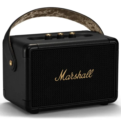 Marshall Audio|Audio-- Kilburn II - Black & Brass - Portable Bluetooth Speaker - Iconic Classic Premium High Quality Speaker - Avvenice