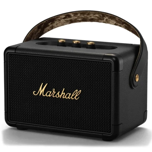 Marshall Audio|Audio-- Kilburn II - Black & Brass - Portable Bluetooth Speaker - Iconic Classic Premium High Quality Speaker - Avvenice