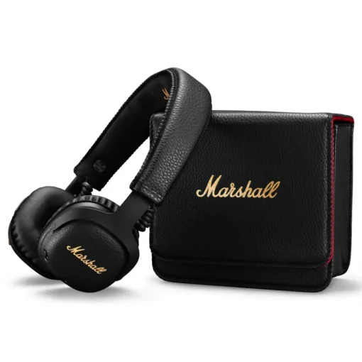 Marshall Audio|Audio-- Mid A.N.C. - Black - Bluetooth Wireless Headphones - Iconic Classic Premium High Quality Headphones - Avvenice