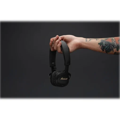Marshall Audio|Audio-- Mid A.N.C. - Black - Bluetooth Wireless Headphones - Iconic Classic Premium High Quality Headphones - Avvenice