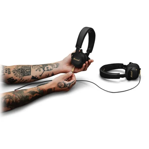 Marshall Audio|Audio-- Mid A.N.C. - Black - Bluetooth Wireless Headphones - Iconic Classic Premium High Quality Headphones - Avvenice