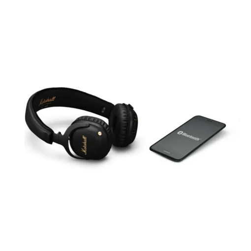 Marshall Audio|Audio-- Mid A.N.C. - Black - Bluetooth Wireless Headphones - Iconic Classic Premium High Quality Headphones - Avvenice