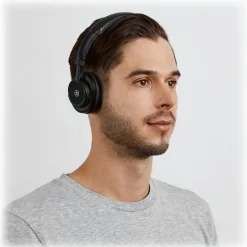 Master & Dynamic Audio|Audio-Master & Dynamic - MW50 - Black Metal / Black Leather - Premium High Quality and Performance Wireless On-Ear Headphones - Avvenice