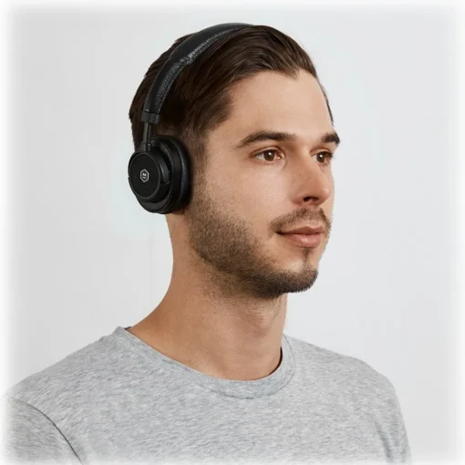 Master & Dynamic Audio|Audio-Master & Dynamic - MW50 - Black Metal / Black Leather - Premium High Quality and Performance Wireless On-Ear Headphones - Avvenice