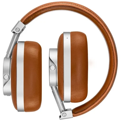 Master & Dynamic Audio|Audio-Master & Dynamic - MW60 - Halliburton Case - Silver Metal / Brown Leather - Premium High Quality Wireless Over-Ear Headphones - Avvenice
