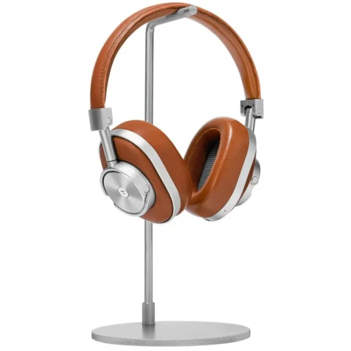 Master & Dynamic Audio|Audio-Master & Dynamic - MW60 - Halliburton Case - Silver Metal / Brown Leather - Premium High Quality Wireless Over-Ear Headphones - Avvenice