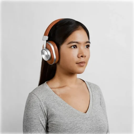 Master & Dynamic Audio|Audio-Master & Dynamic - MW60 - Silver Metal / Brown Leather - Premium High Quality and Performance Wireless Over-Ear Headphones - Avvenice