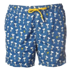 MC2 Saint Barth Swimwear-- Boxer Swimsuit Snoopy - Blue Pattern - Luxury Exclusive Collection - Avvenice