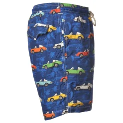 MC2 Saint Barth Swimwear-- Boxer Swimsuit in Cabrio Cars Pattern - Blue - Luxury Exclusive Collection - Avvenice