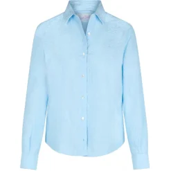 MC2 Saint Barth Shirts-- Classic Sangallo Lace Shirt - Light Blue - Luxury Exclusive Collection - Avvenice