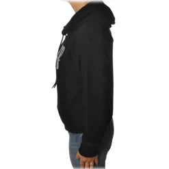 MC2 Saint Barth Sweatshirts-- Hoodie Day Off - Black - Luxury Exclusive Collection - Avvenice