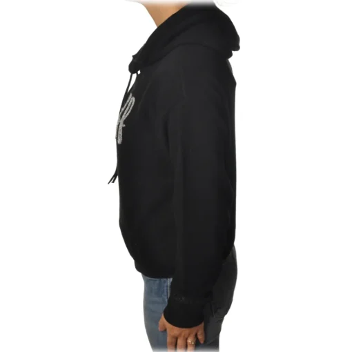 MC2 Saint Barth Sweatshirts-- Hoodie Day Off - Black - Luxury Exclusive Collection - Avvenice