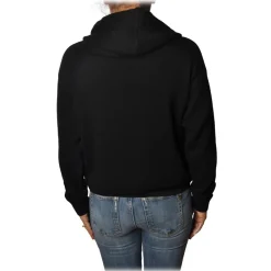 MC2 Saint Barth Sweatshirts-- Hoodie Day Off - Black - Luxury Exclusive Collection - Avvenice