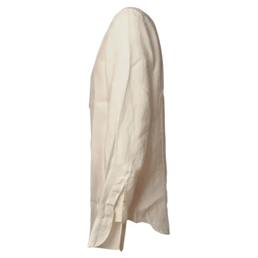 MC2 Saint Barth Shirts-- Linen Shirt - White - Luxury Exclusive Collection - Avvenice