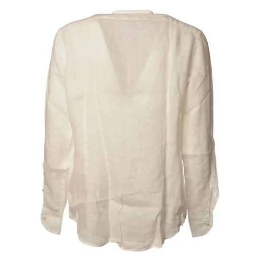 MC2 Saint Barth Shirts-- Linen Shirt - White - Luxury Exclusive Collection - Avvenice