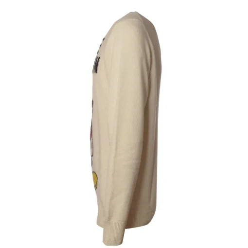 MC2 Saint Barth Knitwears-- Pullover Heron Mickey Mouse - Cream - Luxury Exclusive Collection - Avvenice