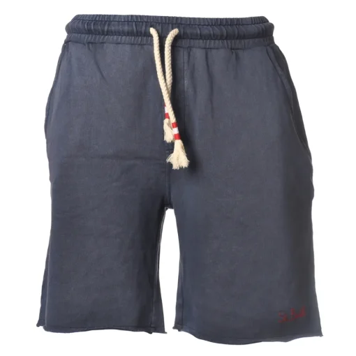 MC2 Saint Barth Trousers-- Randlef Fade 61 Bermuda - Blue - Luxury Exclusive Collection - Avvenice