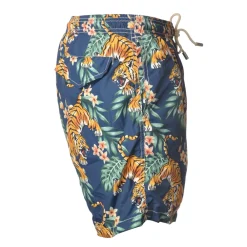 MC2 Saint Barth Swimwear-- Swimsuit Lighting Microfantasy Tigers - Blue Pattern - Luxury Exclusive Collection - Avvenice