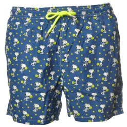 MC2 Saint Barth Swimwear-- Swimsuit in Snoopy Padel Pattern - Blue - Luxury Exclusive Collection - Avvenice