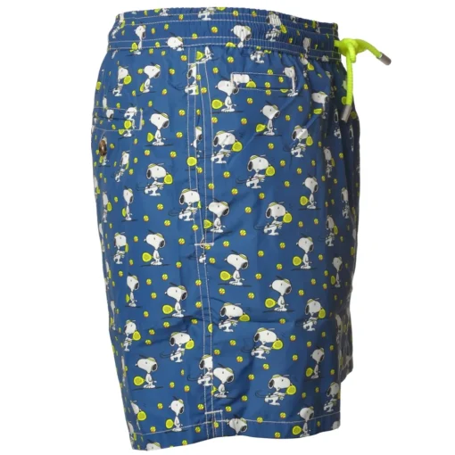 MC2 Saint Barth Swimwear-- Swimsuit in Snoopy Padel Pattern - Blue - Luxury Exclusive Collection - Avvenice