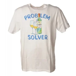 MC2 Saint Barth T-shirt-- T-Shirt Man Wine Solver 01N - White - Luxury Exclusive Collection - Avvenice