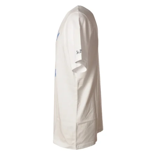 MC2 Saint Barth T-shirt-- T-Shirt Man Wine Solver 01N - White - Luxury Exclusive Collection - Avvenice
