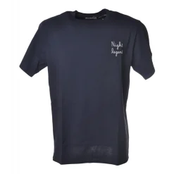 MC2 Saint Barth T-shirt-- T-Shirt Portofino Emb Night Legend 61 - Blue - Luxury Exclusive Collection - Avvenice