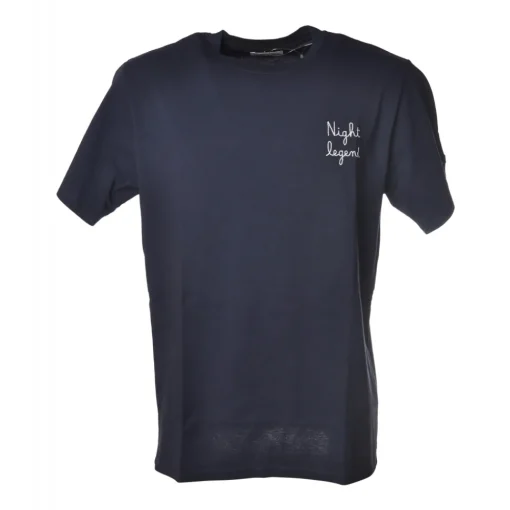 MC2 Saint Barth T-shirt-- T-Shirt Portofino Emb Night Legend 61 - Blue - Luxury Exclusive Collection - Avvenice