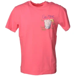 MC2 Saint Barth T-shirt-- T-Shirt with Gin Tonic Print - Fuxia - Luxury Exclusive Collection - Avvenice