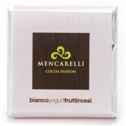 Mencarelli Cocoa Passion Sweets-- White Chocolate Bar with Yogurt and Red Fruits - Chocolate Bar 50 g - Avvenice