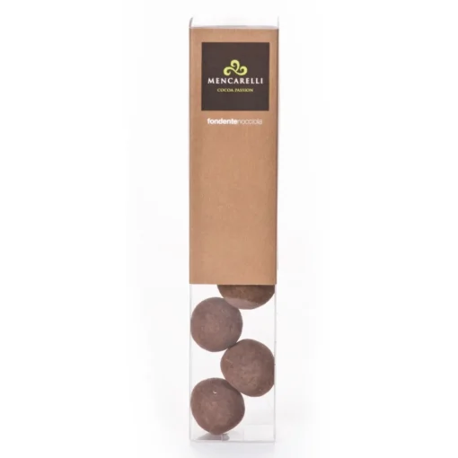 Mencarelli Cocoa Passion Sweets-- Hazelnut Dragee with Dark Chocolate - Artisan Chocolate 50 g - Avvenice