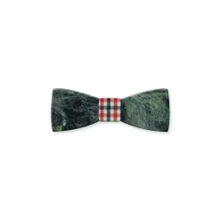 Mikol Marmi Ties & Bow Ties-- Emerald Green Gemstone Marble Bow Tie - Papillon - Real Marble - Collection - Avvenice