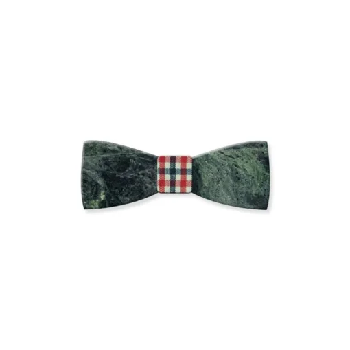 Mikol Marmi Ties & Bow Ties-- Emerald Green Gemstone Marble Bow Tie - Papillon - Real Marble - Collection - Avvenice