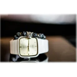 Mikol Marmi Other Accessories-- Howlite Gemstone Marble Beaded Bracialet - Real Marble - Collection - Avvenice