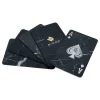 Mikol Marmi Games|Desk Supplies-- Marble Poker Cards - 4 Aces - Mish Marquina Black Marble - Real Marble Poker Cards - Collection - Avvenice