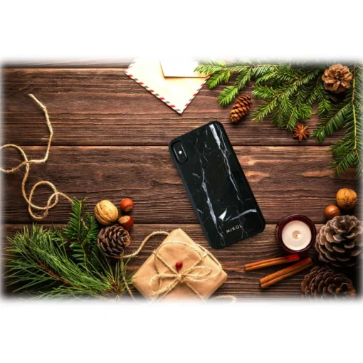 Mikol Marmi Case-- Marquina Black Marble iPhone Case - iPhone X / XS - Real Marble - iPhone Cover - Apple - Collection - Avvenice