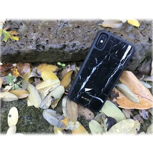 Mikol Marmi Case-- Marquina Black Marble iPhone Case - iPhone X / XS - Real Marble - iPhone Cover - Apple - Collection - Avvenice
