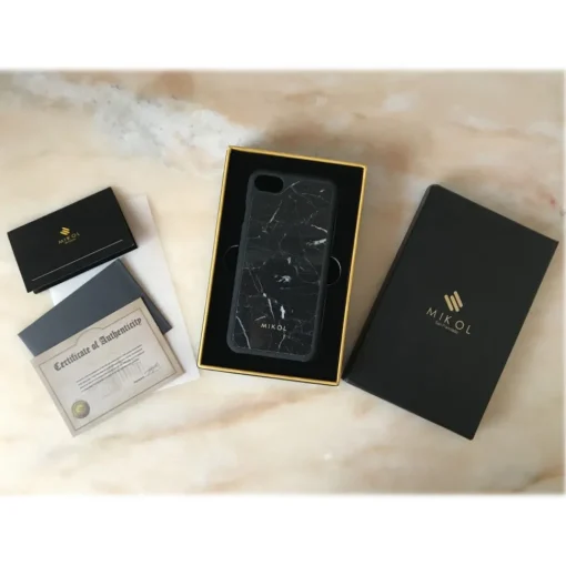 Mikol Marmi Case-- Marquina Black Marble iPhone Case - iPhone X / XS - Real Marble - iPhone Cover - Apple - Collection - Avvenice