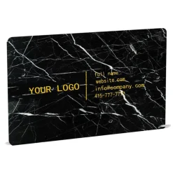 Mikol Marmi Desk Supplies-- Marquina Black Marble Business Cards - Real Marble - Desk Supplies - Collection - Avvenice