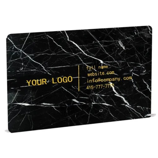 Mikol Marmi Desk Supplies-- Marquina Black Marble Business Cards - Real Marble - Desk Supplies - Collection - Avvenice