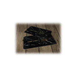 Mikol Marmi Desk Supplies-- Marquina Black Marble Business Cards - Real Marble - Desk Supplies - Collection - Avvenice