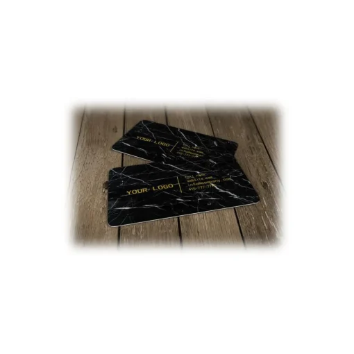 Mikol Marmi Desk Supplies-- Marquina Black Marble Business Cards - Real Marble - Desk Supplies - Collection - Avvenice
