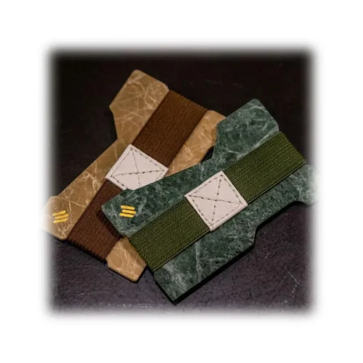 Mikol Marmi Wallets-- White Carrara Gemstone Marble Minimalist Wallet - Credit Cards Holder - Real Marble - Collection - Avvenice