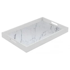 Mikol Marmi Home Accessories-- White Carrara Marble Trays - Medium - Real Marble - Living - Collection - Avvenice