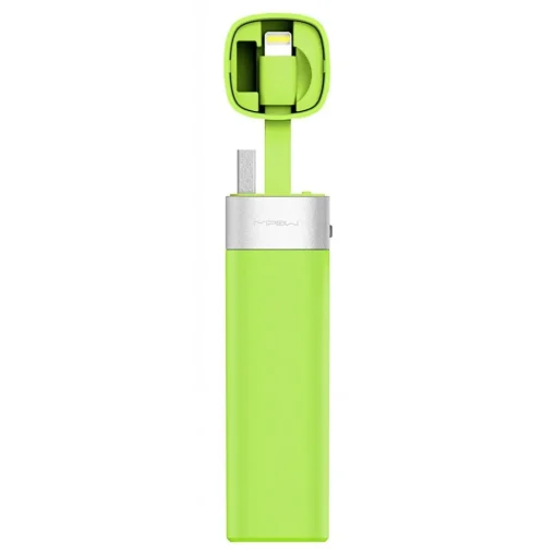 MiPow Accessories-- Power Tube 3000l - Green - Portable Batteries - Portable Charger For Apple Devices with App Control - 3000 mAh - Avvenice