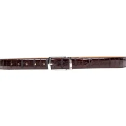 Miriam Tirinzoni Belts-- Brown Eel Leather Belt - Belt - Luxury Exclusive Collection - Avvenice