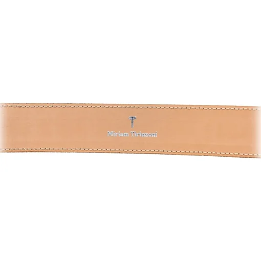 Miriam Tirinzoni Belts-- Brown Eel Leather Belt - Belt - Luxury Exclusive Collection - Avvenice
