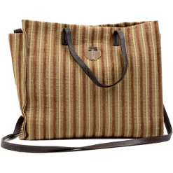 Miriam Tirinzoni Bags-- Jacquard Fabric Bag - Brown - Bag - Luxury Exclusive Collection - Avvenice