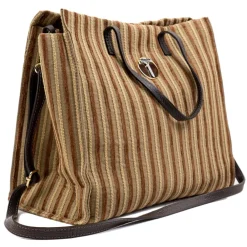 Miriam Tirinzoni Bags-- Jacquard Fabric Bag - Brown - Bag - Luxury Exclusive Collection - Avvenice