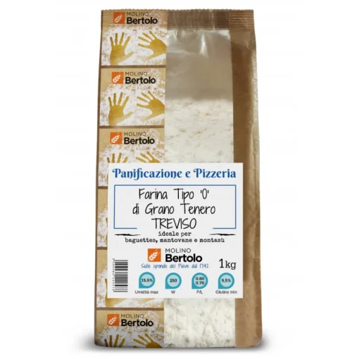 Molino Bertolo Pasta & Cereals-- Flour Type 0 - Soft Wheat Treviso - 1 Kg - Avvenice